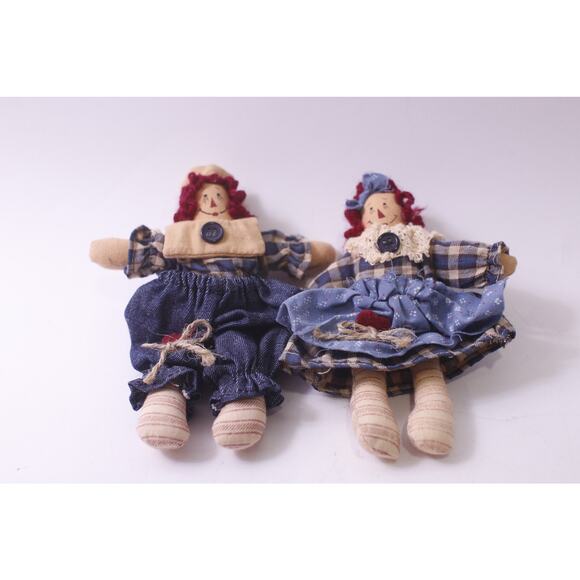 Raggedy Ann and Andy, Springford, Rag Dolls, Primitive Design, ~ 250709-WH 409 - Picture 1 of 3